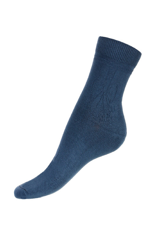 Jednobarevné ponožky s obrysem mašle