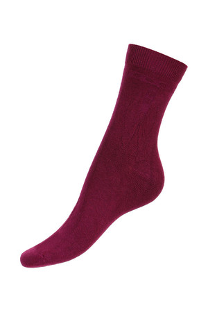 Jednobarevné dámské ponožky s mašlí. Materiál: 85% bavlna,10% polyamid, 5% elastan.