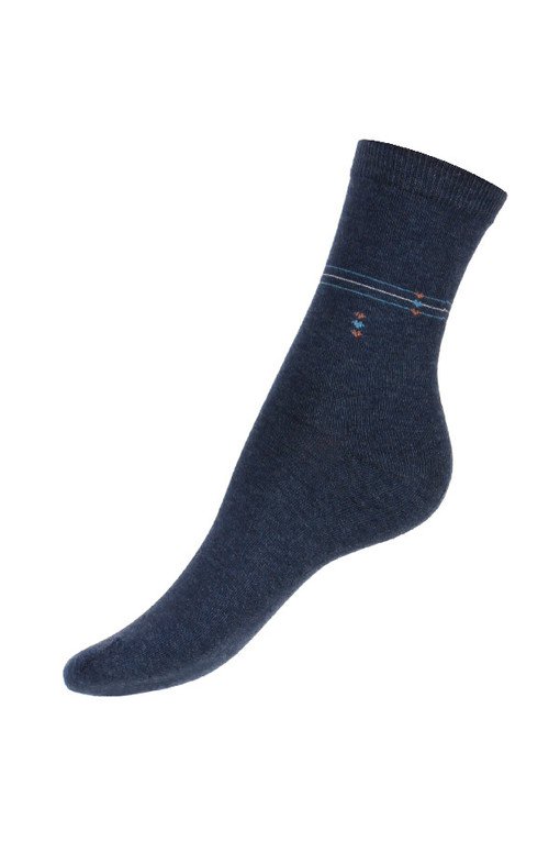 Dámské bavlněné ponožky s proužkou