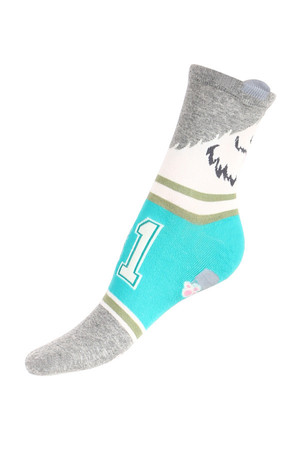 Originální dámské ponožky se psem. Materiál: 90% bavlna, 5% polyamid, 5% elastan.