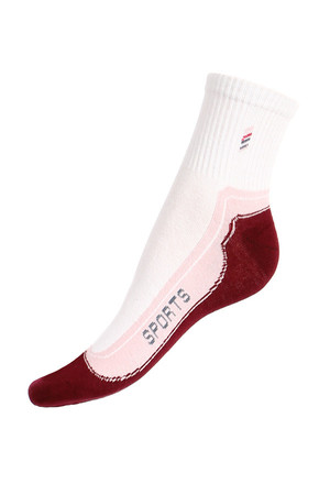 Sportovní ponožky dámské. Materiál: 95% bavlna, 5% polyamid.