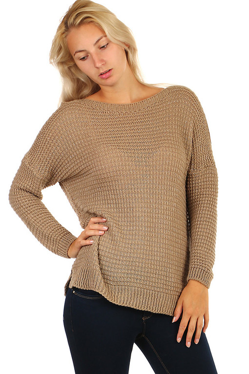 Třpytivý pletený svetr
