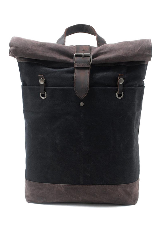 Vintage rolovací plátěný batoh