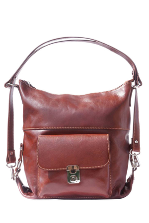 Prostorná taška z pravé kůže, ideální na běžné nošení, do práce, do města i na cestování. Díky délkově