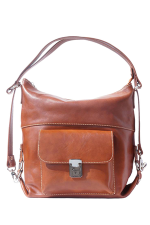 Prostorná taška z pravé kůže, ideální na běžné nošení, do práce, do města i na cestování. Díky délkově