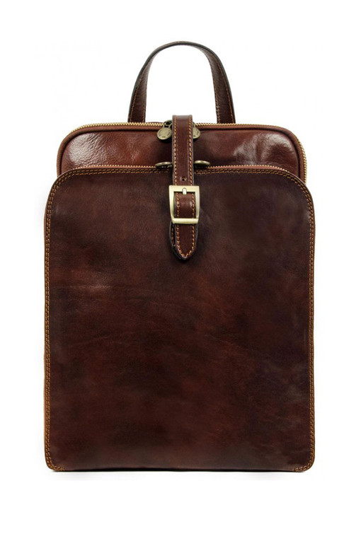 Vintage kožený batoh Premium 2 v 1