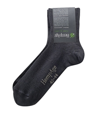 Unisex ponožky střední výšky s vysokým podílem konopí od německé značky HempAge. Udržitelný výrobek z velice
