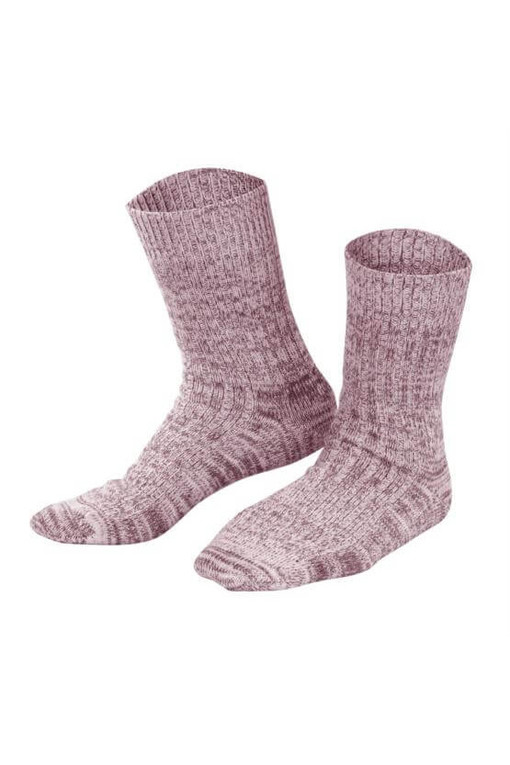 Teplé žebrované ponožky s vlnou