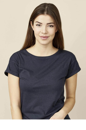 Velice příjemné a pohodlné dámské tričko ušité ze směsi udržitelných a ekologicky přátelských materiálů