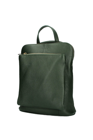 Elegantní dámský kožený batoh v kombinaci s kabelkou vhodný do města. Uvnitř přihrádka na zip, která prostor
