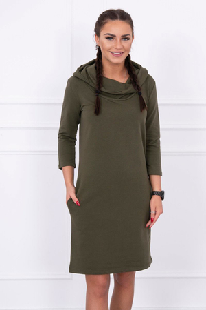 Pohodlné dámské mikinové šaty z příjemného bavlněného materiálu Vám skvěle nahradí teplákovou soupravu a