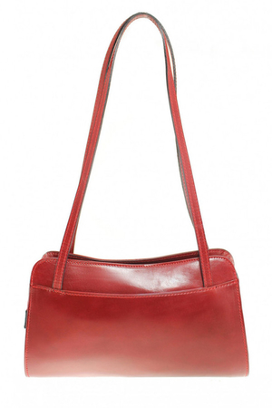 Dámská kožená kabelka přes rameno v moderním designu. kabelka vyrobena z kvalitní italské kůže díky svému