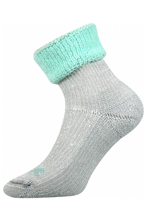 Vlněné ponožky s ozdobným lemem