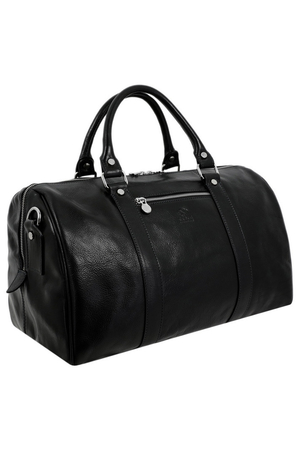 Luxusní a nadčasová menší hnědá cestovatelská taška z pravé kůže. Oblíbená jako noční taška, vhodná pro