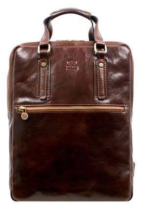 Velký kožený batoh z luxusní řady Premium. Kvalitní italský batoh vhodný pro muže, kteří hledají kvalitu bez