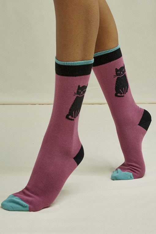Veselé EKO ponožky s kočkou