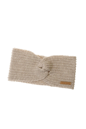 Dámská zimní pletená jednobarevná čelenka do vlasů od německé značky Living Crafts vyrobená z organické bavlny a