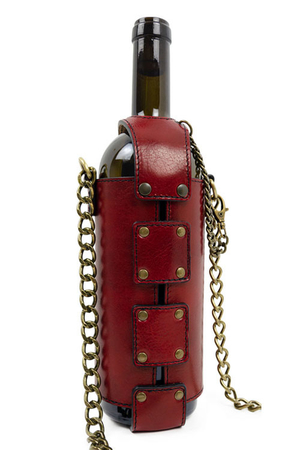 Nosič na víno, chcete-li kabelka, z kvalitní hovězí kůže Vachetta vás může provázet desítky let. Stylový,