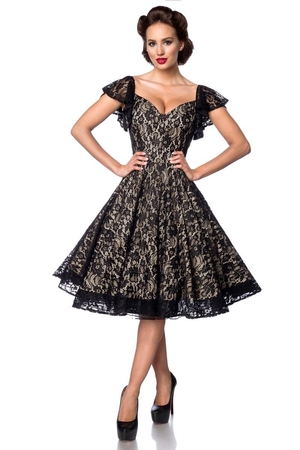Elegantní dámské šaty s černou krajkou pro Vaše slavnostní okamžiky. Luxusní šaty vysoké kvality od německé