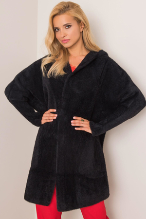 Dámský přechodný kabát pro chladný podzim nebo mírnou zimu. Dámský kabát s větším podílem vlny v délce nad