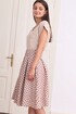 Lněná sukně s puntíky Lotika Premium quality