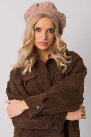 Pletený dámský baret z velice příjemného materiálu s příměsí vlny krásně doladí Váš outfit a zvýrazní