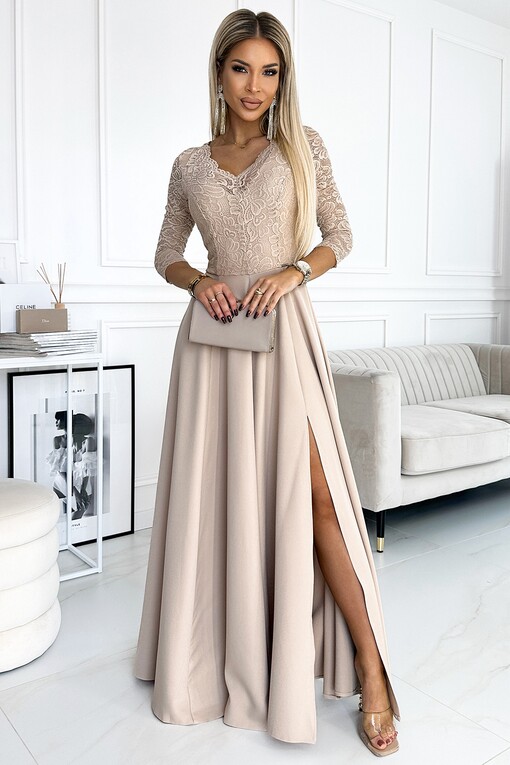 Plesové šaty s dlouhou sukní